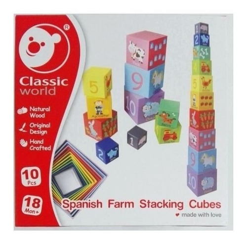 Classic World Cubos Apilables Granja Int 20015 Derajim