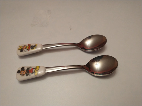 Cucharas Mickey Y Minnie Disney Store De Los 90 (Usado)