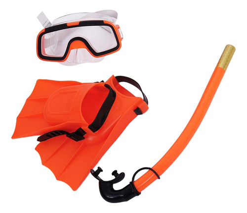 Niños Snorkeling Set Goggles Snorkel Flippers Pvc Buceo