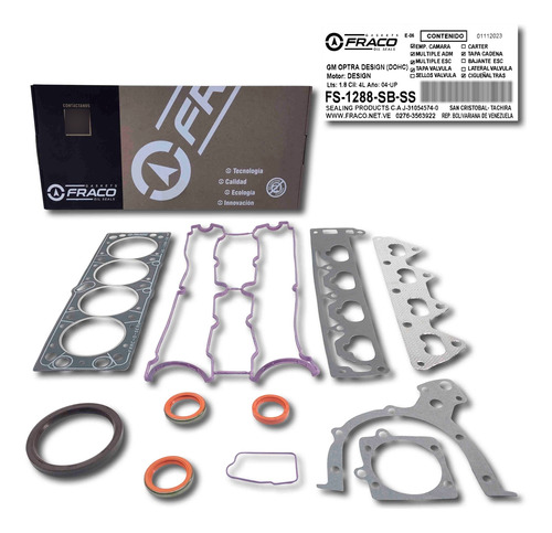 Kits Juego Empacaduras Optra Desing 2009 2010 2011 Original