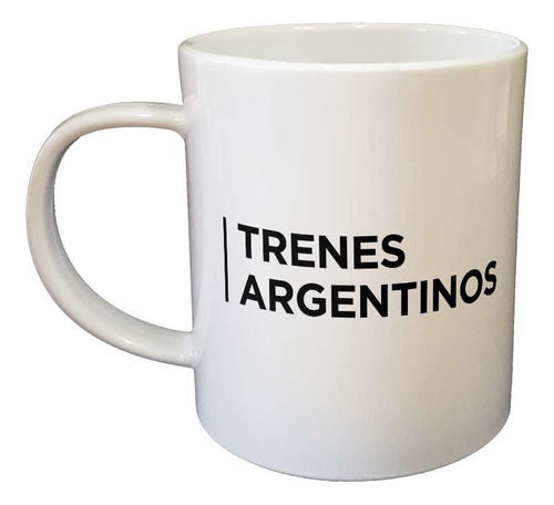 Taza Plastico Trenes Argentinos Logo Simple