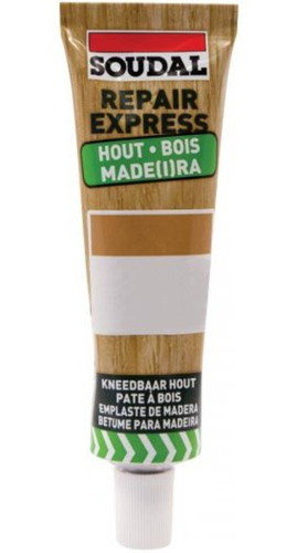 Masilla Para Madera Secado Rapido Color Teka Soudal 50ml