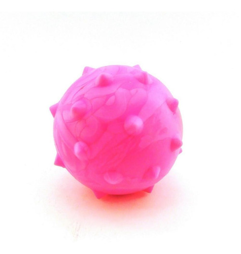 Brinquedo Bola Maciça Cravo Cães M 55mm Cor Rosa Dog2718rs