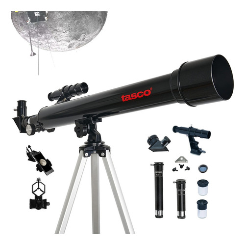 Imagen 1 de 7 de Telescopio Tasco Spacestation 600x50mm Para Principiantes ! Color Negro