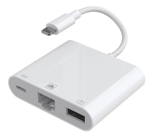 Cable Adaptador Lightning A Rj45 1000mbps Para iPhone iPad