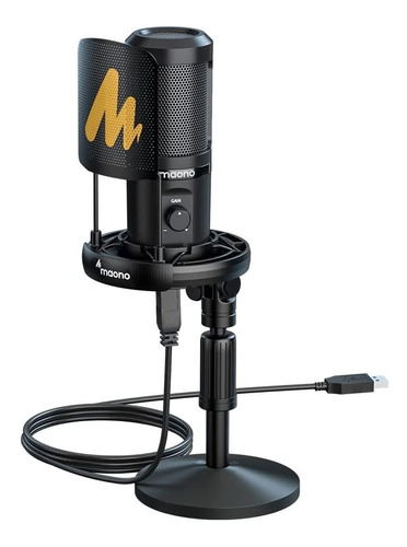 Micrófono Usb  Plug And Play Ganancia De Micrófono  F...