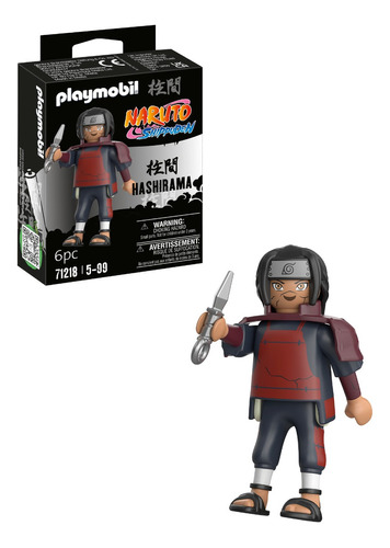 Figura Armable Playmobil Naruto Hashirama 6 Piezas 3+