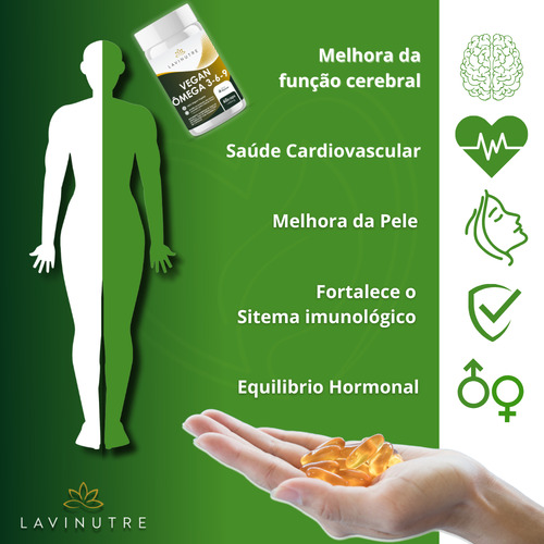 Creatina 100% Pura+ômega 3, 6 E 9 Com Vit E (origem Vegetal)