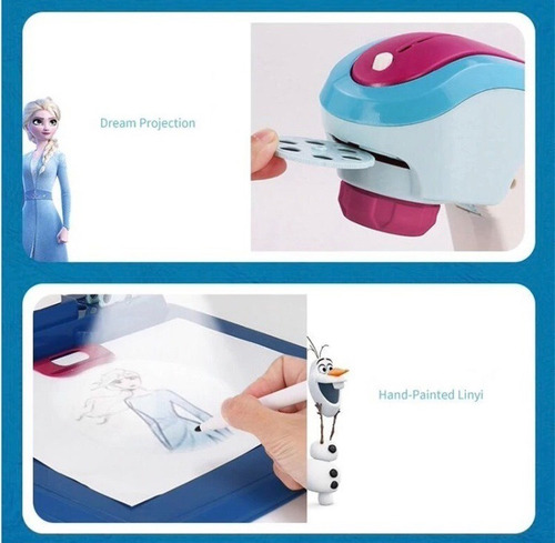 Imagen 2 de 4 de Proyector De Dibujo Frozen - Original