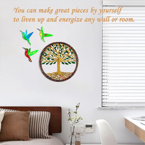 4pcs Árbol De La Vida Y Colibrí Molde De Resina De Silicona