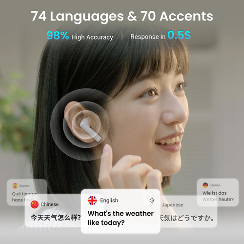 Auriculares Translator Wooask A8 Transbuds Air Offline 144 I