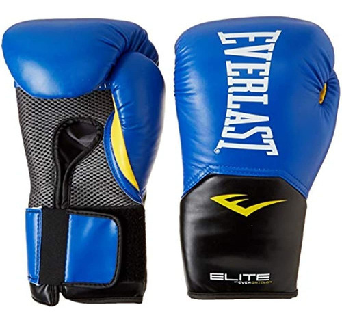 Everlast Elite Pro Style Training Gloves, Blue, 12 Oz