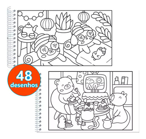 Livro Colorir Bobbie Goods Cute Cozy Com Capa Dura Papel180g