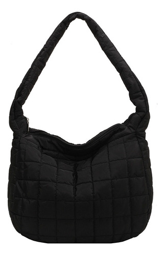 Bolso Tipo Hobo Ligero Para Mujer, Bandolera Acolchado Casua