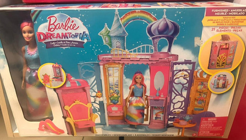 Castillo Del Arcoiris Barbie Dreamtopia Descontinuado Nue!! (Usado)