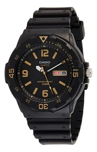  Reloj Casio Analogico Correa Pvc Esfera Negra Mrw-200h-1b3v