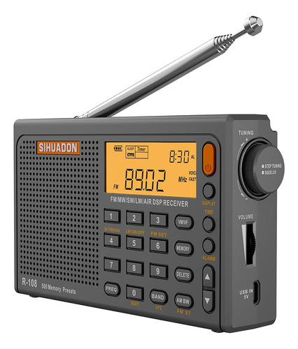 Radiwow Radiwow - Radio Fm De Onda Corta R108 Lw Mw Banda De