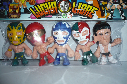 Luchador Muñeco Mini Bobblehead Fhisman Juguete Lucha Libre