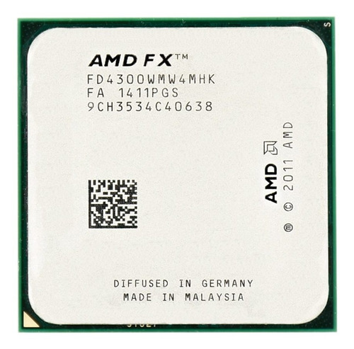 Procesador gamer AMD FX 4-Core Black 4300 FD4300WMW4MHK  de 4 núcleos y  4GHz de frecuencia