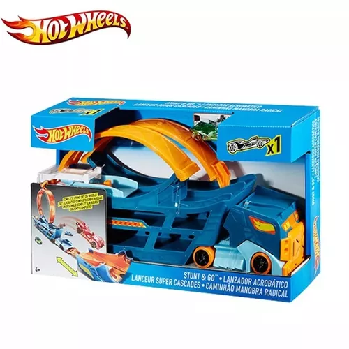 Hot Wheels Pista Looping com Manobra Cruzada - Carrinho Lamborghini  Gallardo #12 