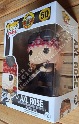Funko Pop - Axl Rose #50, Guns 'n' Roses, Figura De Vinil (Usado)