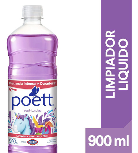 Limpiador Líquido Poett Espíritu Play 900 Ml