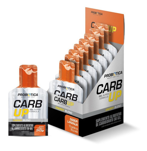 Carb Up Black Con Cafeína Caja X 10 Unid Sabor Naranja