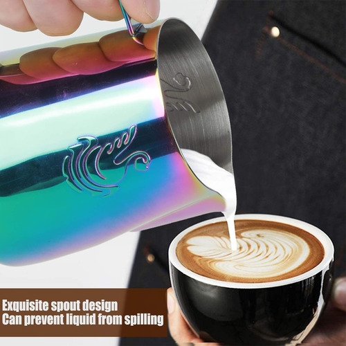Café Con Leche Capuchino Latte Art Barista Vaporera 600ml Y