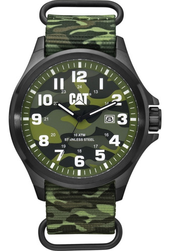 Reloj Cat Correa Nylon Camuflaje Color de la correa Camuflaje verde Color del bisel Negro Color del fondo Camuflaje verde