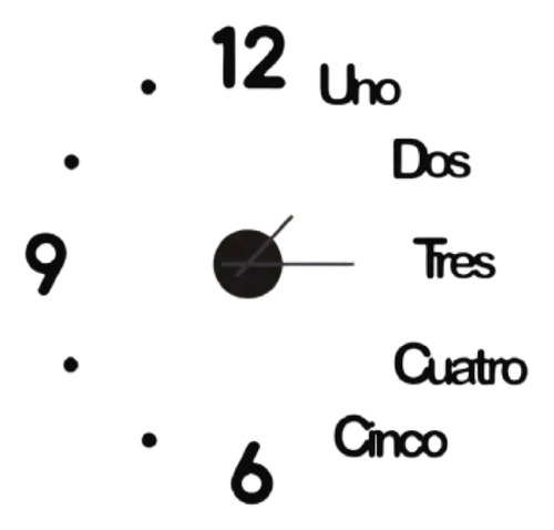 Imagen 1 de 3 de Reloj De Pared Madera Artesanal Grande Deco 75x75 Cm