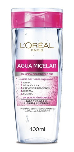 L'oreal Agua Micelar Solucion De Limpieza 5 En 1 Original