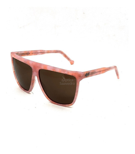 Anteojos De Sol Vulk Cursed Acetato Gafas Color Del Armazón Rosa Lente Marrón C4