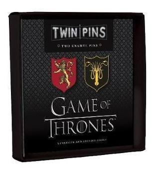 Game Of Thrones Twin Pins: Lannister And Greyjoy  (hardback)