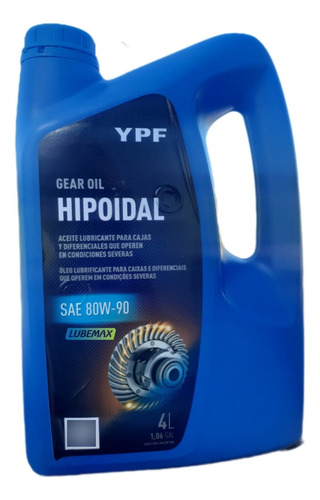 Aceite Ypf Hipoidal 80w90 X 4 Lts Para Cajas Y Diferenciales