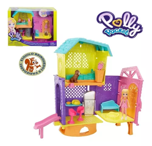 Playset e Mini Boneca - 25 Cm - Polly Pocket - Club House da Polly