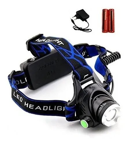 Linterna Frontal Led De Cabeza Recargable 1600 Lúmenes