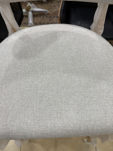 Silla De Comedor Pampa Madera Nogal Meihome Deluxe Nordica Estructura de la silla Marrón oscuro Asiento Beige