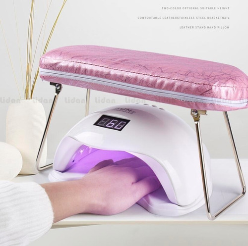 Almohada De Mano De Cuero Para Uñas, Impermeable