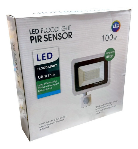 Foco Led 100w Con Sensor De Movimiento