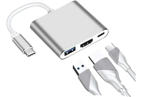 Cable Adaptador Hub Usb C A Usb 3.0 Hdmi Usb C Apple Macbook