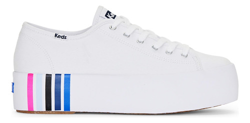 Tenis Para Mujer Keds Blanco Azul Wf67444