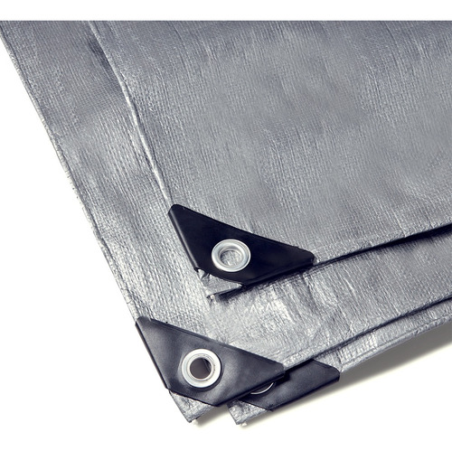 Lona Impermeable 6m X 6m Polietileno Resistente Gris Prax