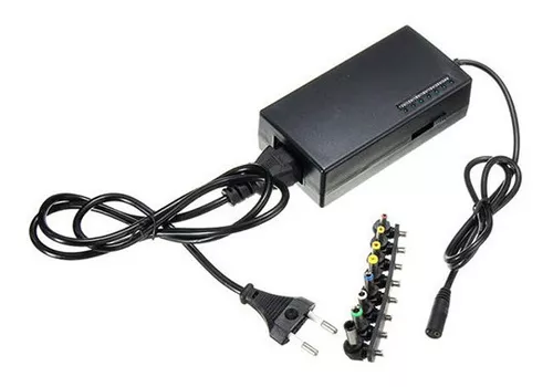 Adaptador cargador universal para portátil 96W + 8 puntas intercambiables -  Tecnopura