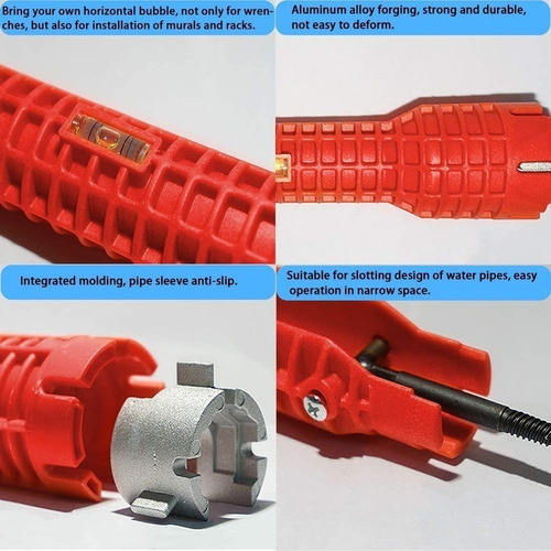 Llave Multifuncional Para Lavabo De Tres Cabezales 8 En 1