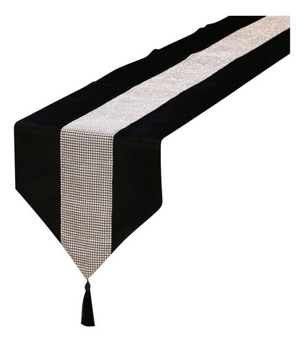 Mantel Table Runner Con Bandera, Terciopelo Y Borla Con Diam