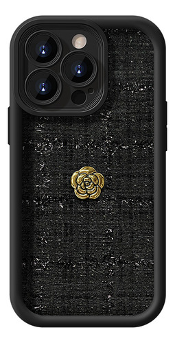 Funda Para iPhone, Pulsera 3d Con Forma De Camelia, 16 Pulgadas, Tela De Felpa, 15 Pro