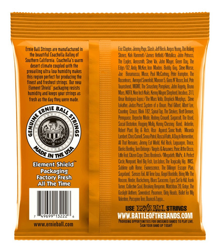 Cuerdas Ernie Ball 3222 Hybrid Slinky 9-46 Pack 3 Set