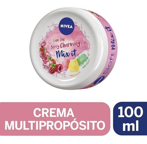 Crema Multipropósito Nivea Soft Mix It Berry 100ml