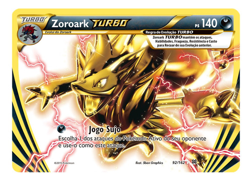 Cartas Pokemon Zoroark Break 92/162 Portugues Bkp