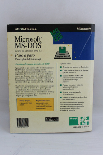 L3832 Microsoft Ms Dos -- Paso A Paso Curso Oficial De Micro (Usado)